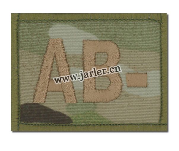 Multicam velcro patch-Multi-cam-ab-neg-badge-embroidery name patches-embroidery number patches, 63A62