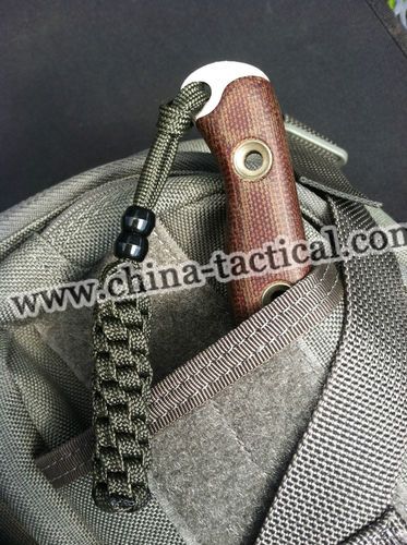 Paracord Knife Lanyards - Fixed & Folding Blade Tactical Knives EDC Survival-utility knife-knife-Tactical Paracord knife lanyard-skull beads, 63A020