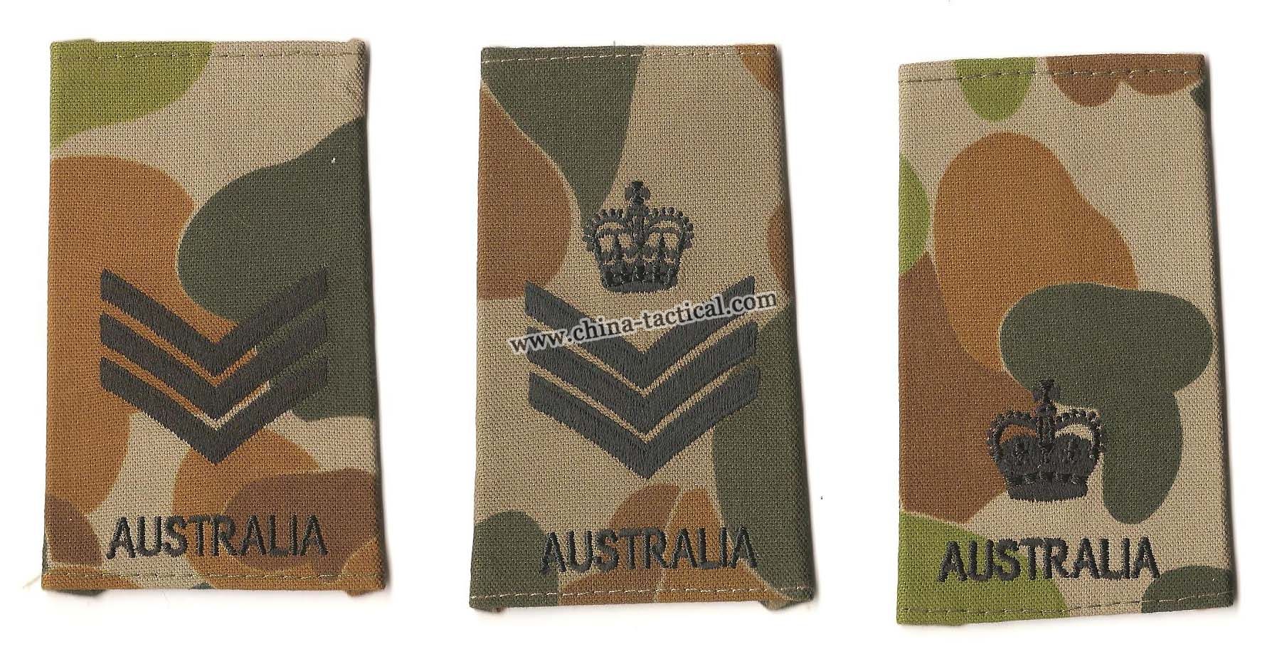 Australia camo rank slid-embroidery dinosaur patch-embroidery patch-Auscam camo-Auscam fabric-Auscam Rand slid, 63A83