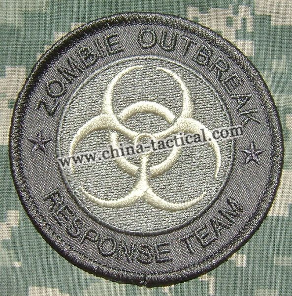 ZOMBIE HUNTER  MILSPEC ACU VELCRO PATCH-ZOMBIE OUTBREAK RESPONSE TEAM - 2 MAGNETIC CAR SIGNS-embroidery patches-velcro patches-ZOMBIE HUNTER, 63A99