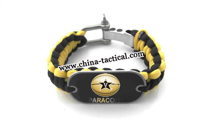 new 550 Cool Paracord Bracelet SWAT black camo military tactical Made in China, 63A58