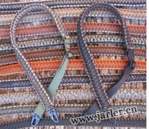 Adjustable Paracord Gun Rifle Sling with HK Snap Hooks