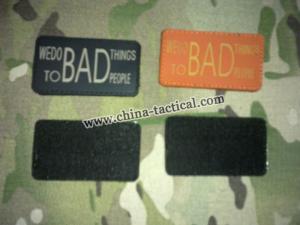 We do things to BAD people PVC patch-PVC patches-velcro patches