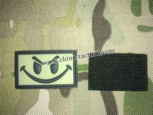 Grow in dark PVC patch-Smiliey Face PVC patch-Smiliey Face