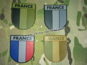 France  flag patch-Franch Flag patches-PVC patches-PVC velcro patches-Velcro patches-VELCRO BACKING